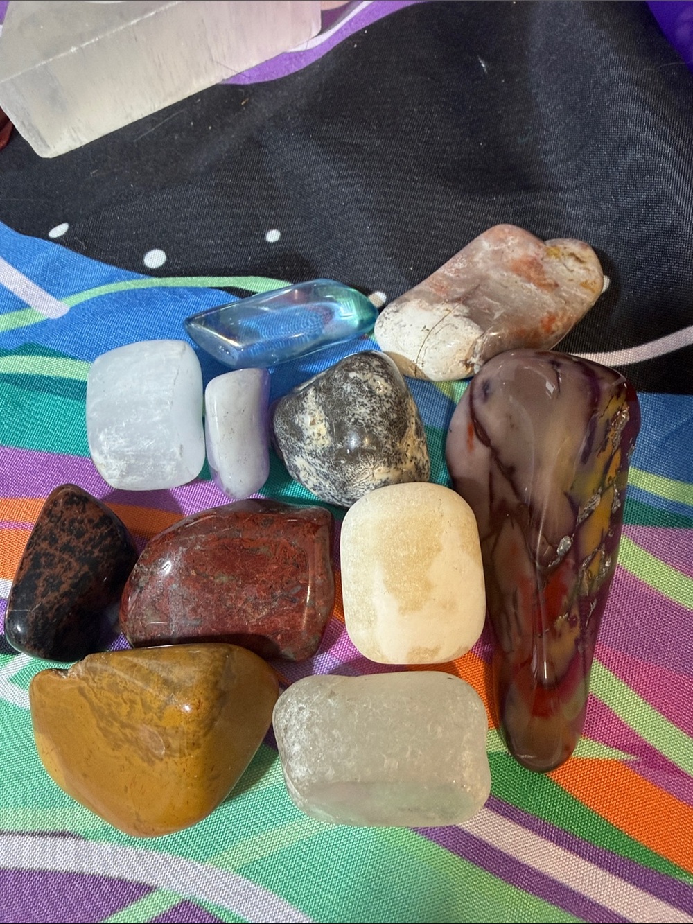Assorted Polished Decorative Tumbled Stones - Multicolor Home Accent